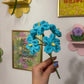 Crochet Blue Forget Me Not Flower