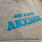 Just A Little Anxious Blue Puff Print Crewneck