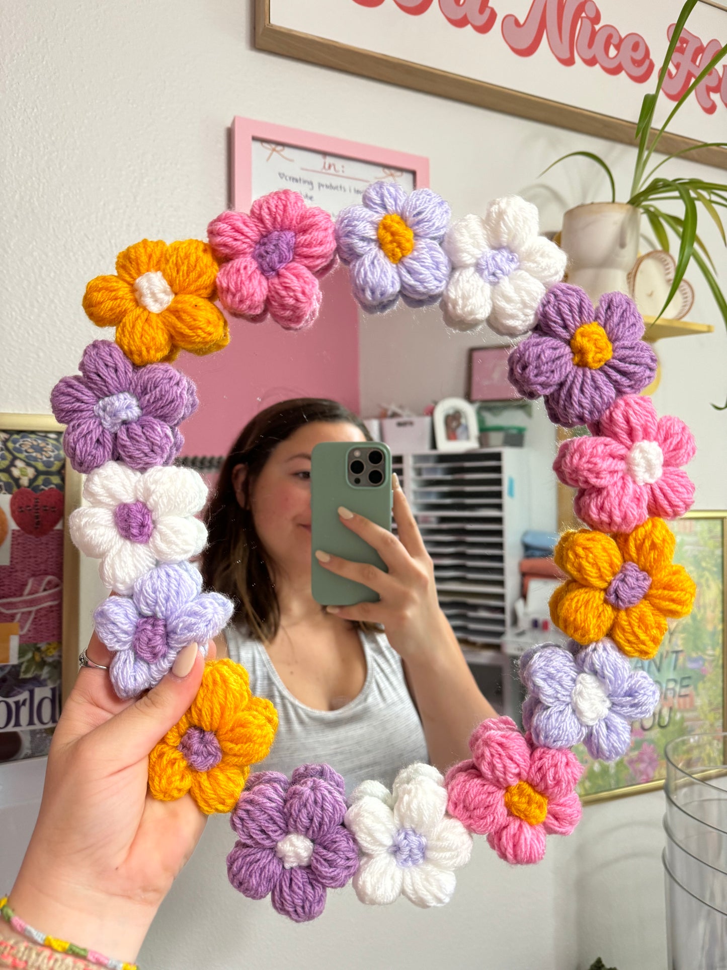 Puff Flower Mirror Kits