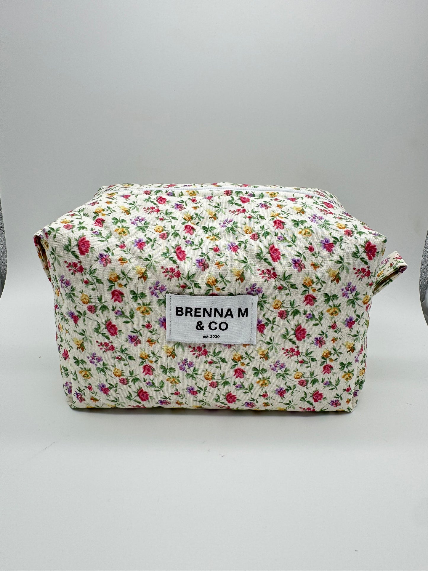 Blossom Quilted Makeup Bag
