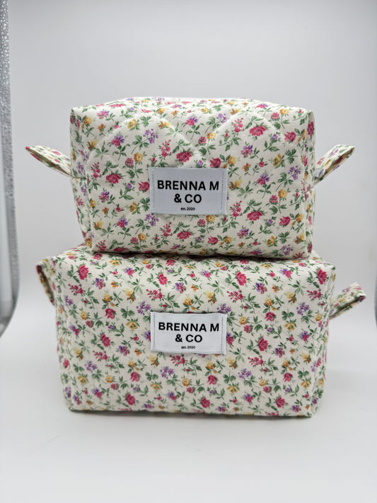 Blossom Quilted Makeup Bag