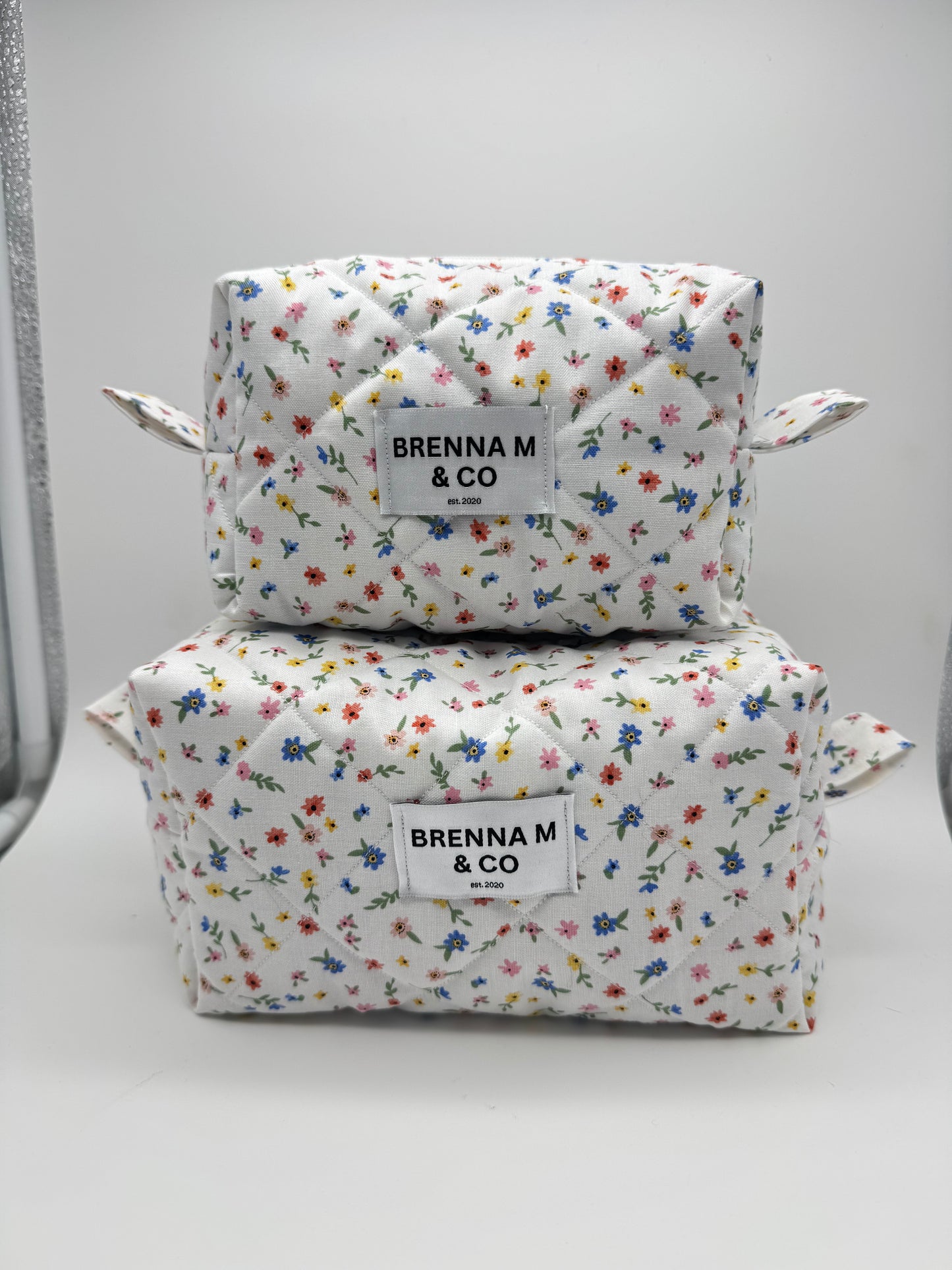 Ditsy Floral Quilted Makeup Bag