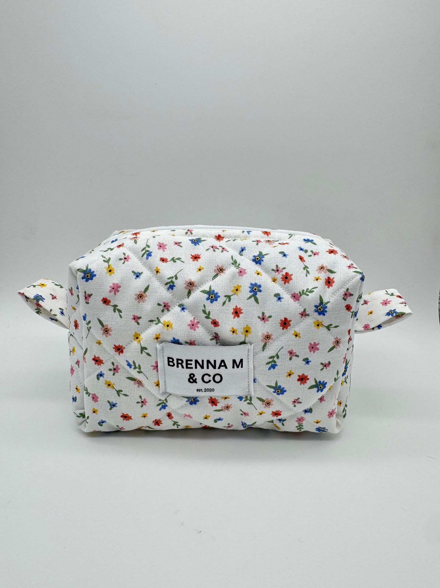 Ditsy Floral Quilted Makeup Bag