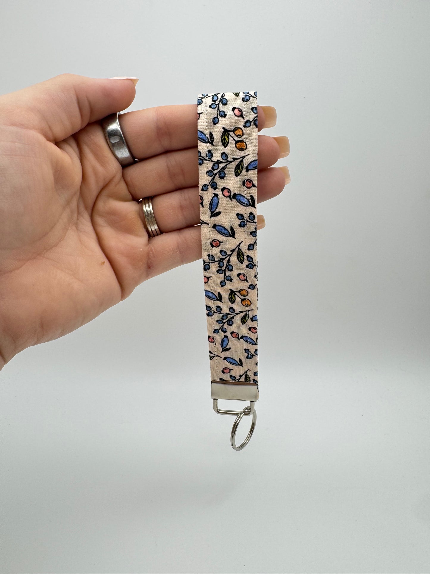 Berries & Cream Keychain Wristlet