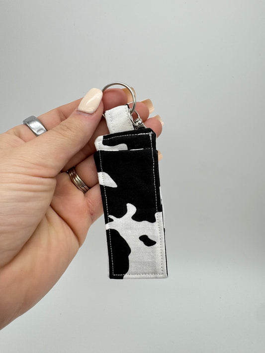 Cow Print Lip Balm Holder
