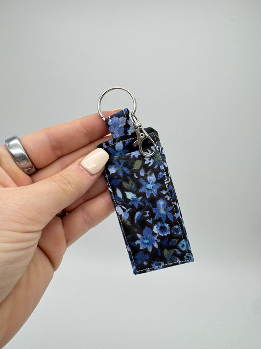 Blue Floral Lip Balm Holder