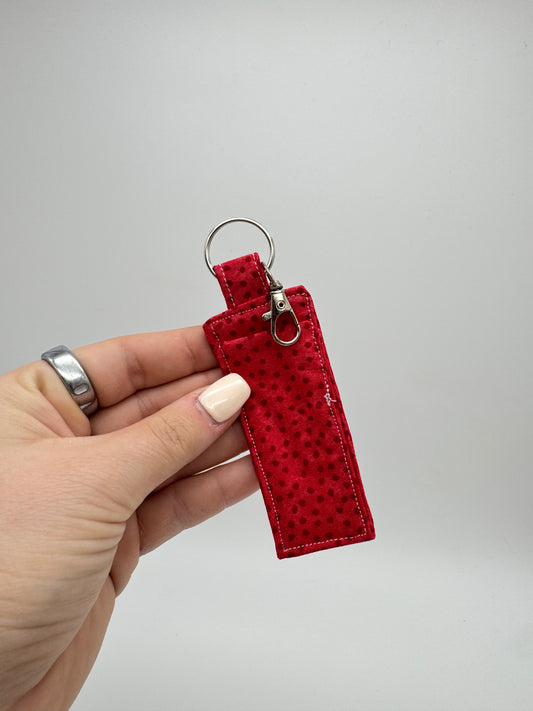 Red Polka Dot Lip Balm Holder