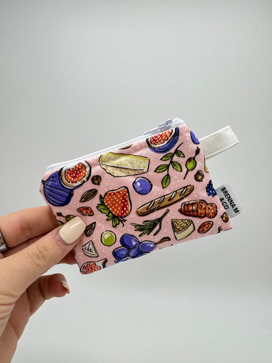 Charcuterie Board Mini Keychain Pouch