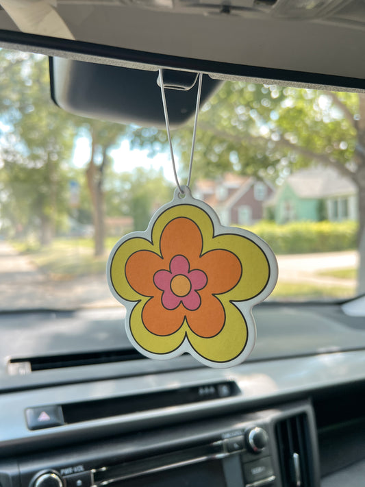 Groovy Flower Car Air Freshener