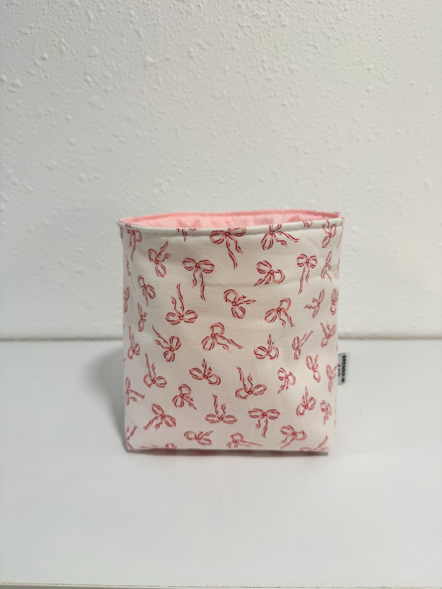 Mini Pink Bow Bubble Bucket