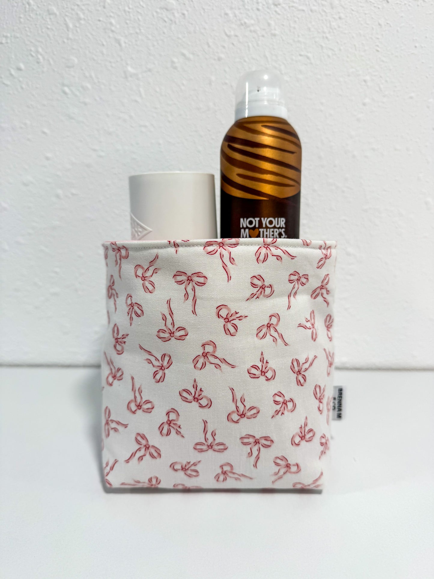 Mini Pink Bow Bubble Bucket