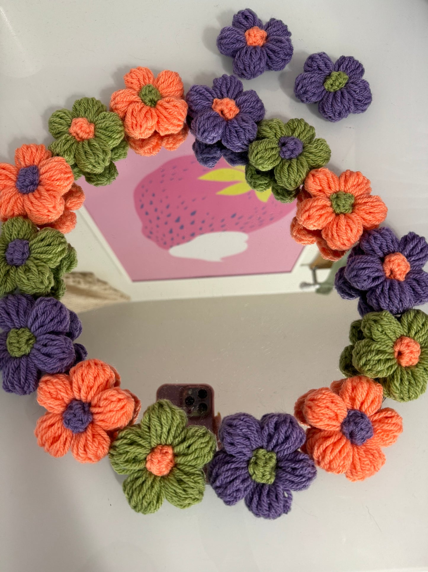 Puff Flower Mirror Kits