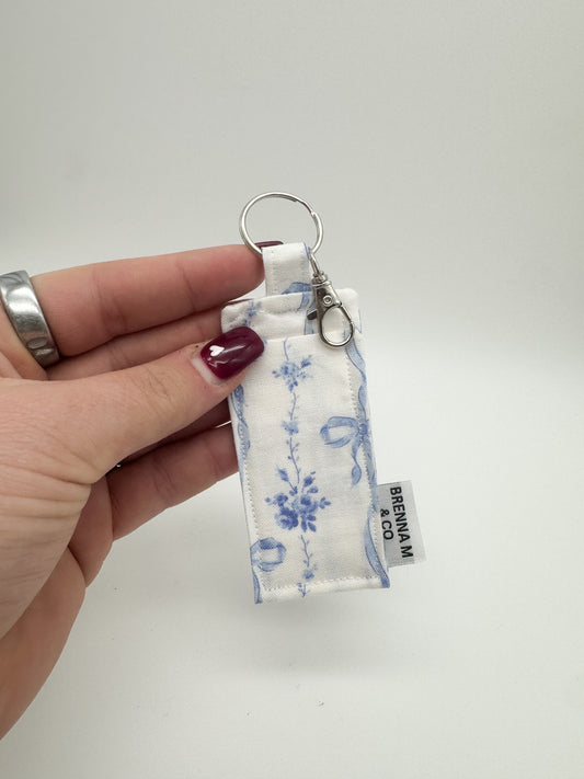 Blue Bow Lip Balm Holder