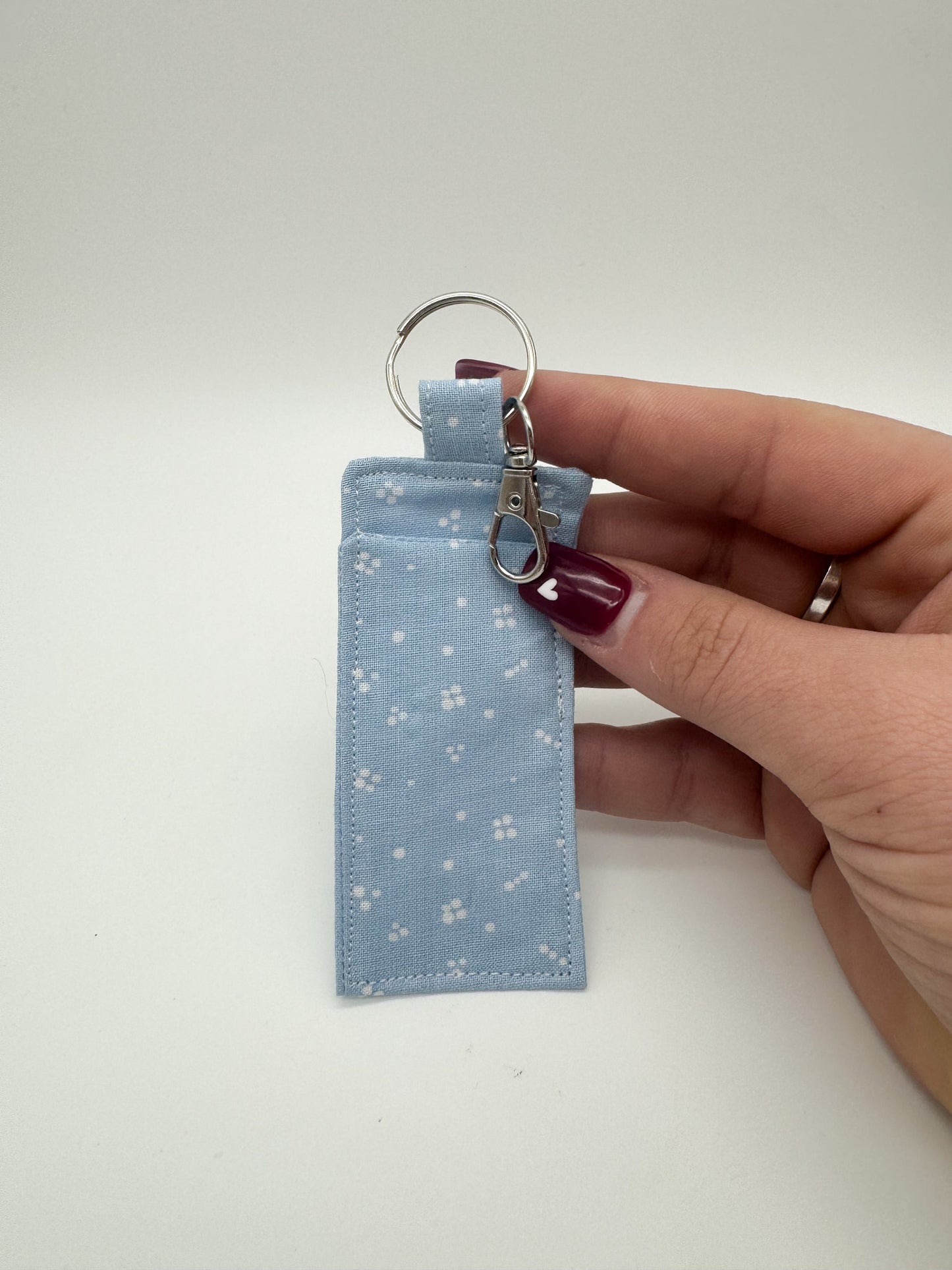 Blue & White Dots Lip Balm Holder