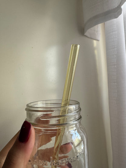Colorful Straight Glass Straw