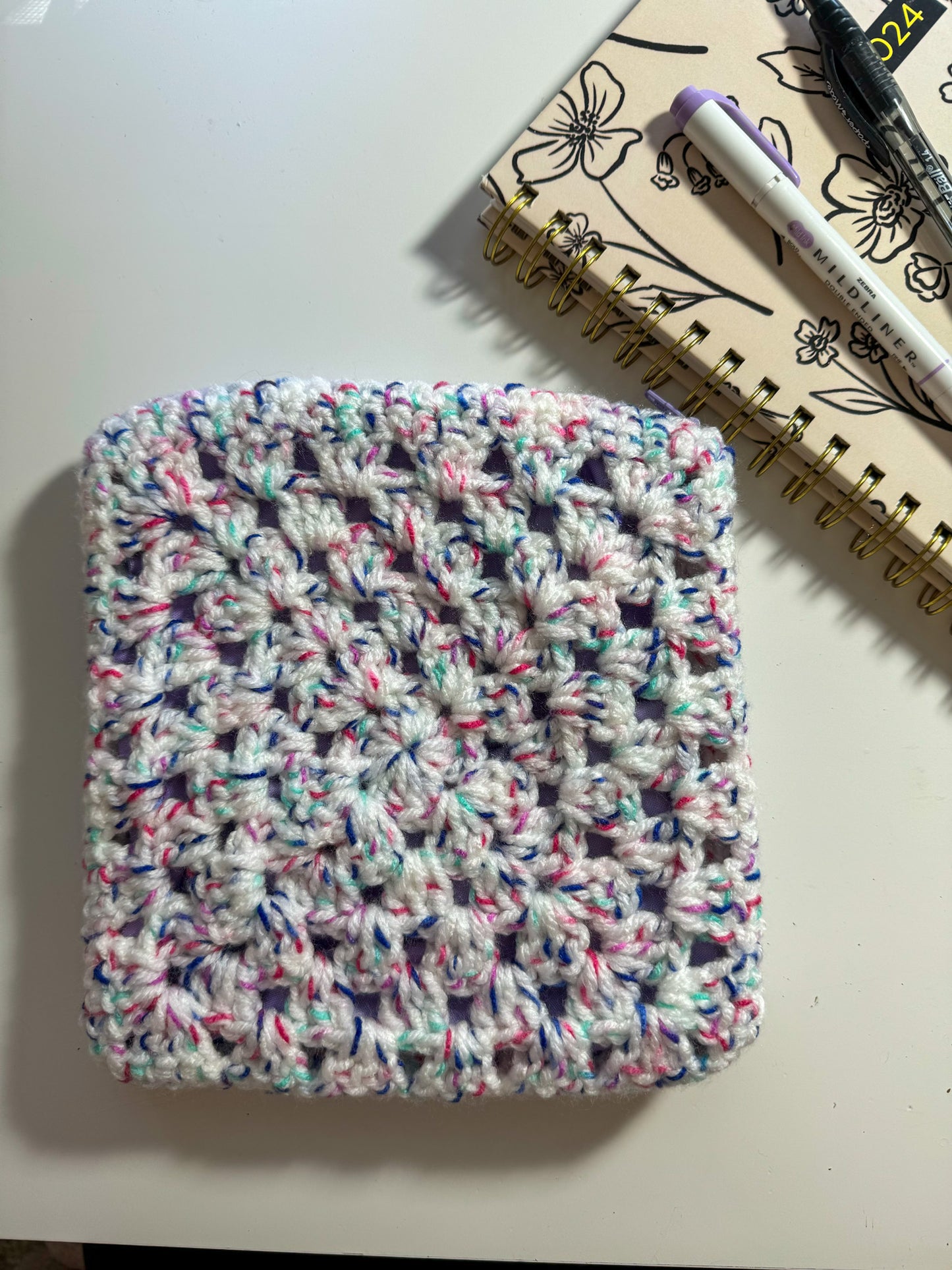 Mermaid Crochet Zipper Pouch