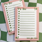 5x7 Pink & Green To-Do List