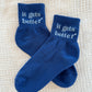 It Gets Better Blue Ankle Socks