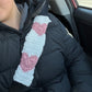 Pink Heart Seatbelt Covers