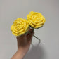 Crochet Yellow Rose Flower