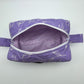 Purple Floral Quilted Pouch