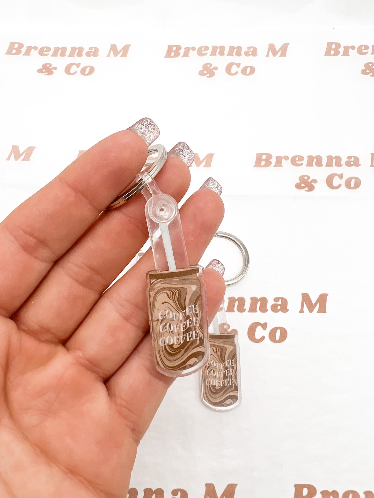 Iced Coffee Keychain