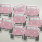Front of Car Floral Sticker