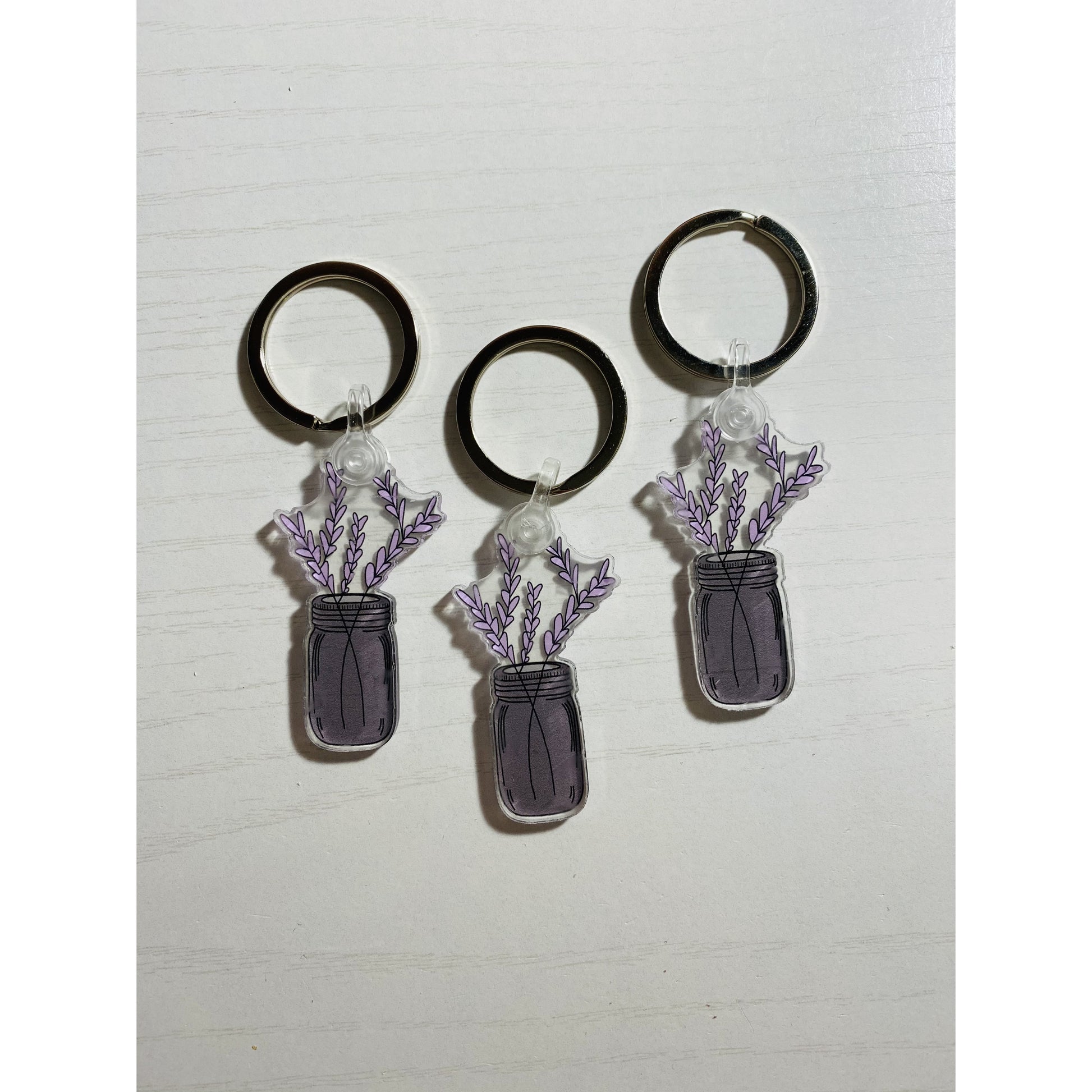 Lavender Keychain | Brenna M & Co | Brenna M and Co | Clear Keychain | Accessories | Keychain Accessories | Cute little Keychains | Lavender Flower | Lavender Flower Accessories