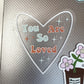 Clear You Are So Loved Sticker