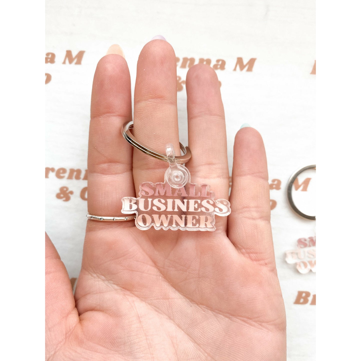 Mini Small Business Owner Keychain