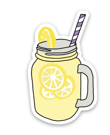 Lemonade Mason Jar Sticker